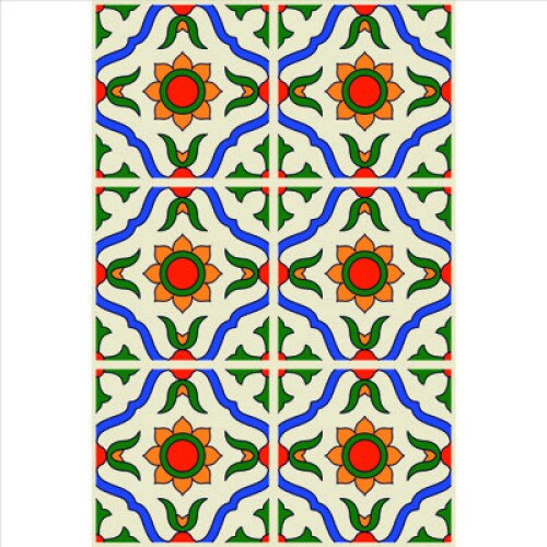 Set stickere autocolante faianta decorativa 20cm x 30cm, model deco multicolor 9