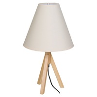 veioza pentru noptiera cu picioare din lemn culoare abajur bej e27 40w 45 cm imagen 11_0_
0