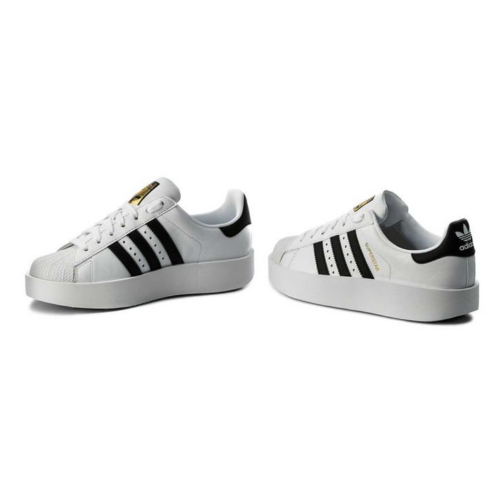 Pantofi sport dama Adidas Originals SUPERSTAR BOLD alb/negru - 39 1/3