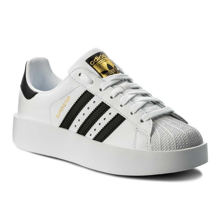 Pantofi sport dama Adidas Originals SUPERSTAR BOLD alb/negru - 39 1/3