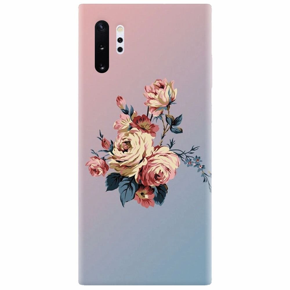 Husa silicon pentru Samsung Galaxy Note 10 Plus, Roses