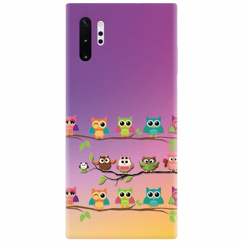 Husa silicon pentru Samsung Galaxy Note 10 Plus, Owls