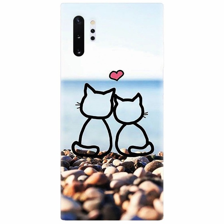 Силиконов калъф за Samsung Galaxy Note 10 Plus, In Love Cats