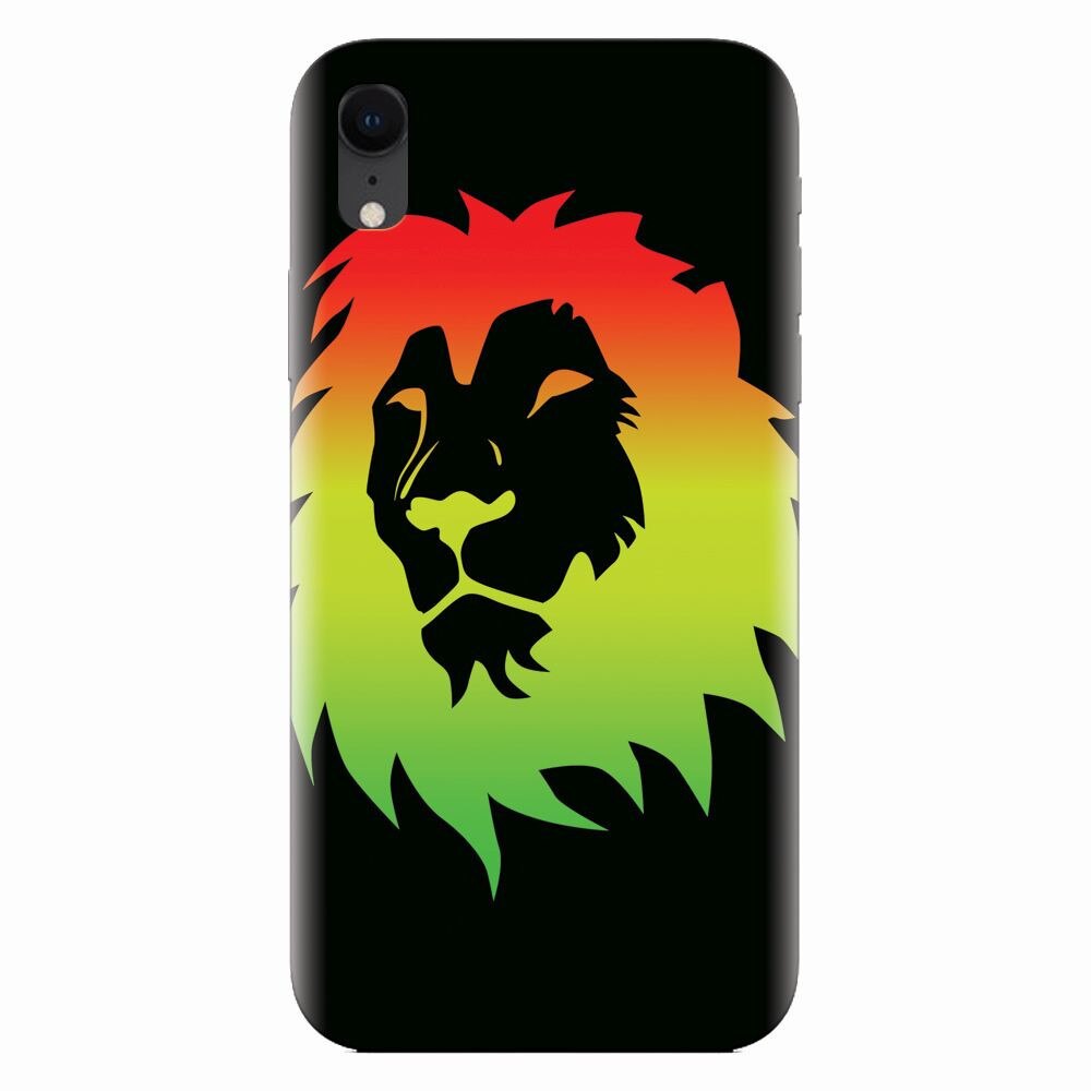 Husa silicon pentru Apple Iphone XR, Rasta Color Lion