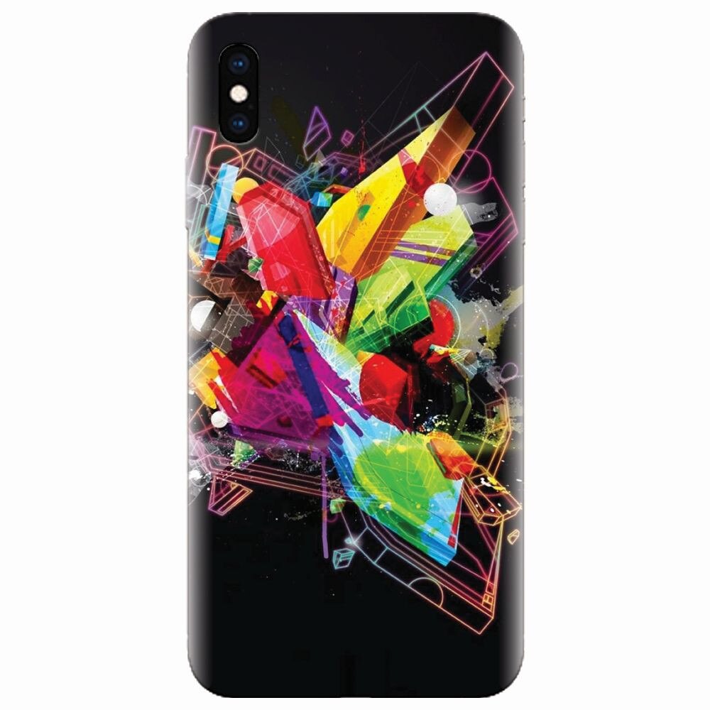 Husa silicon pentru Apple Iphone XS Max, Abstract Shape