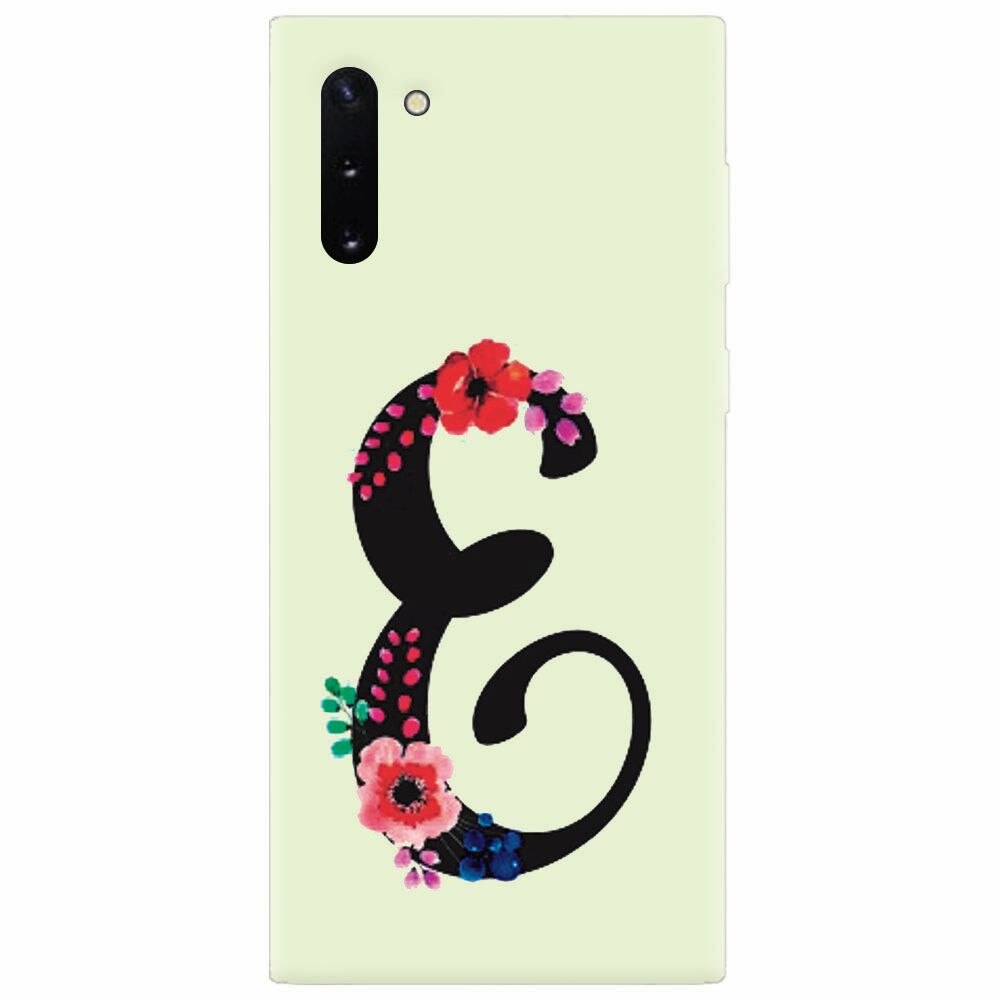 Husa silicon pentru Samsung Galaxy Note 10, Litera E
