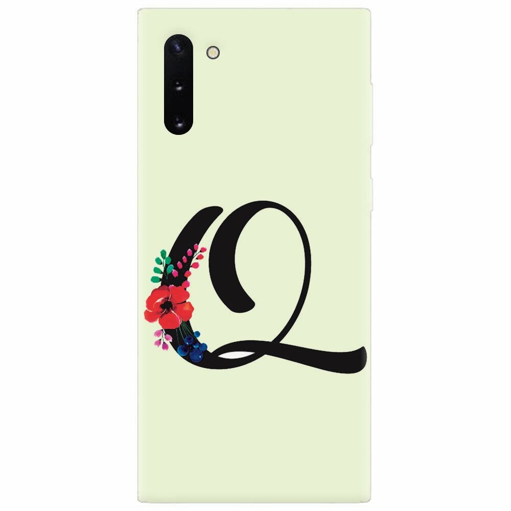 Husa silicon pentru Samsung Galaxy Note 10, Litera Q