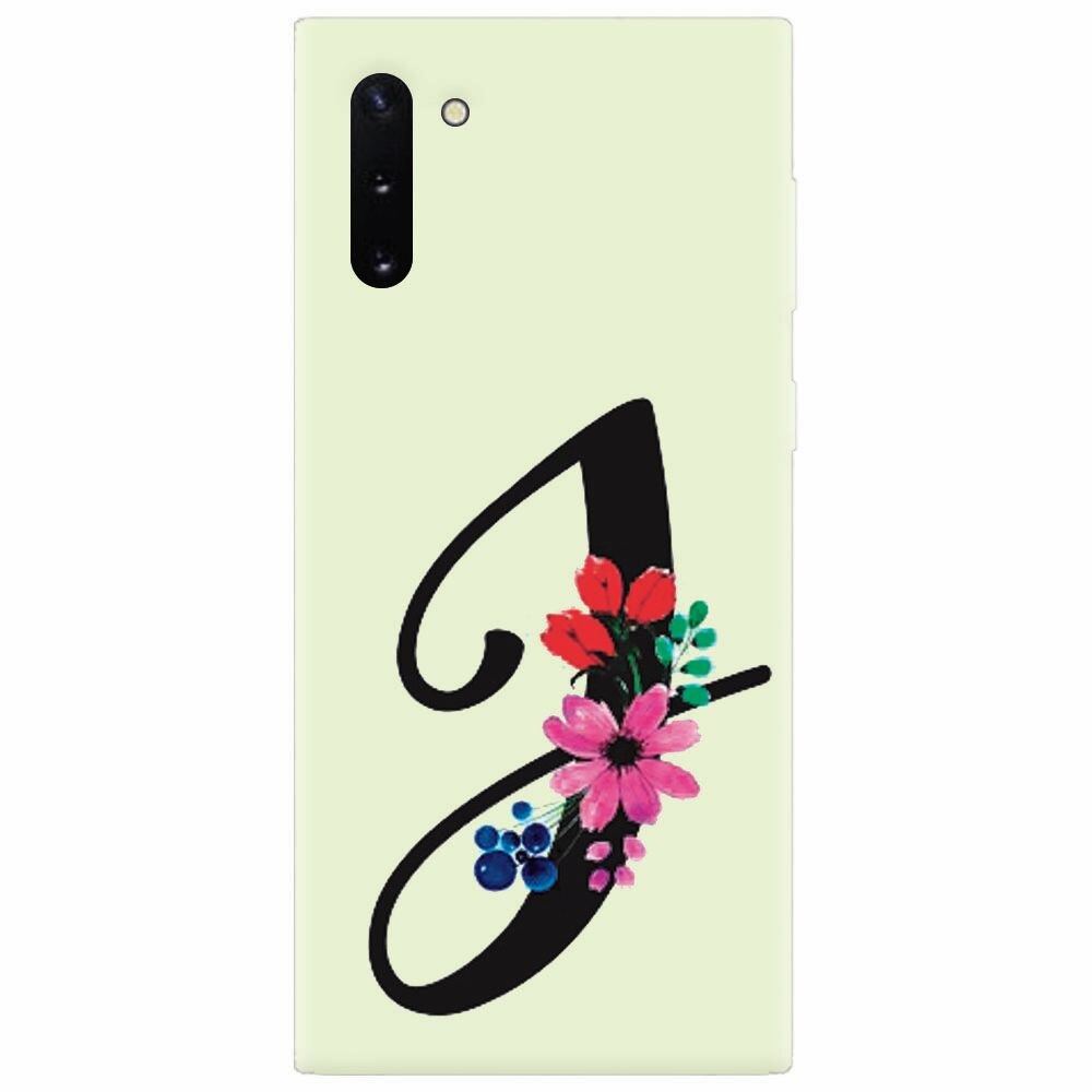 Husa silicon pentru Samsung Galaxy Note 10, Litera J