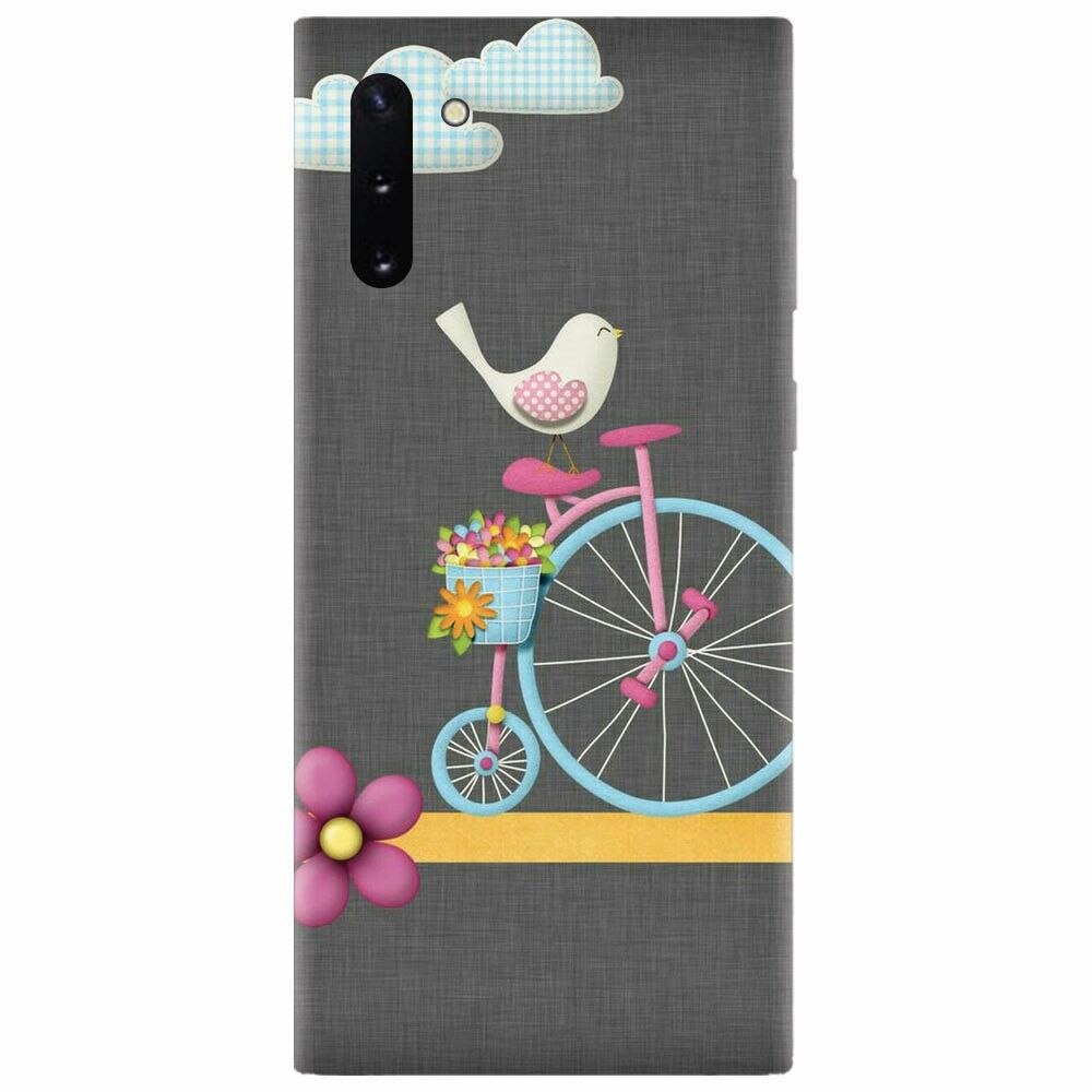 Husa silicon pentru Samsung Galaxy Note 10, Bird