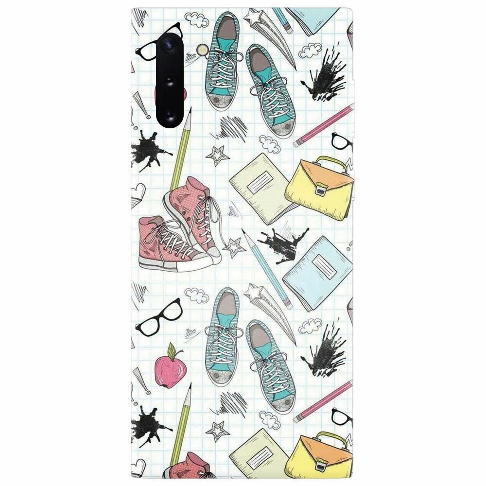 Husa silicon pentru Samsung Galaxy Note 10, School