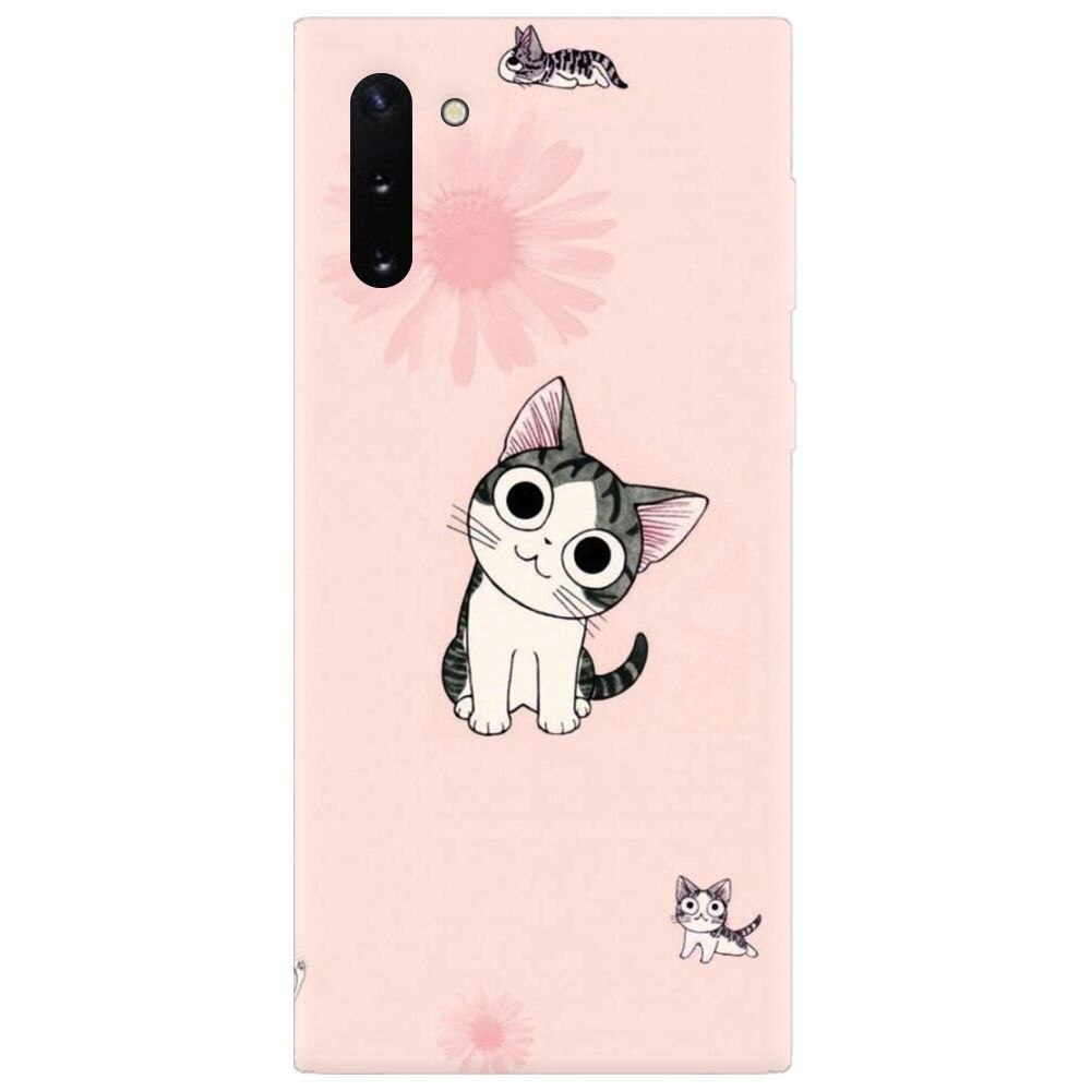 Husa silicon pentru Samsung Galaxy Note 10, Cute Cat 101