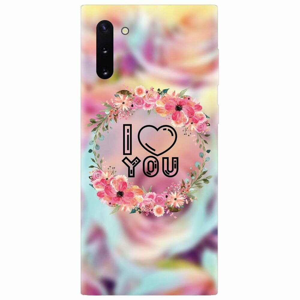 Husa silicon pentru Samsung Galaxy Note 10, I Love You
