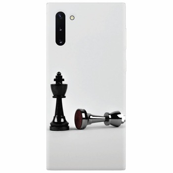 Husa silicon pentru Samsung Galaxy Note 10, Chess Husa silicon pentru Samsung Galaxy Note 10, Chess