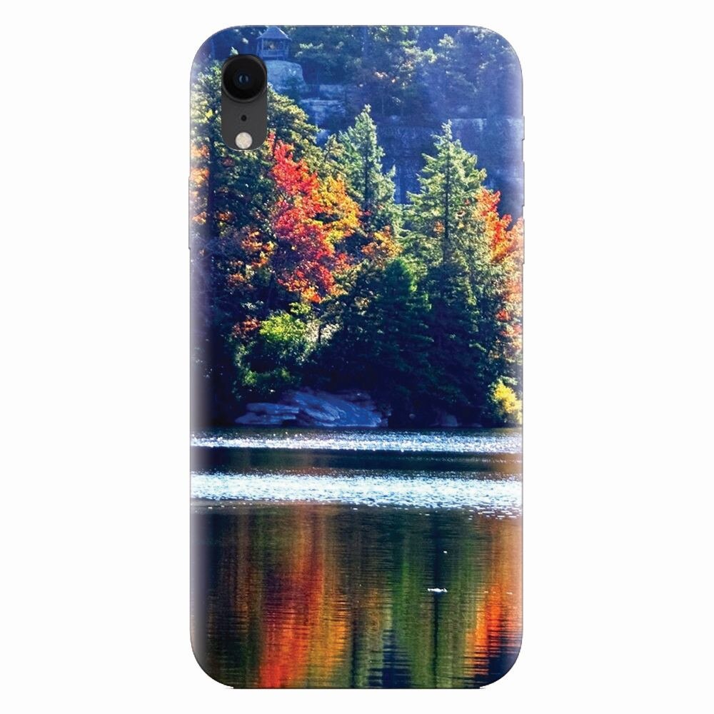 Husa silicon pentru Apple Iphone XR, Lake Minnewaska Autumn