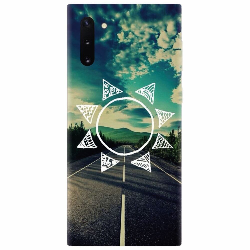 Husa silicon pentru Samsung Galaxy Note 10, Sun On The Road
