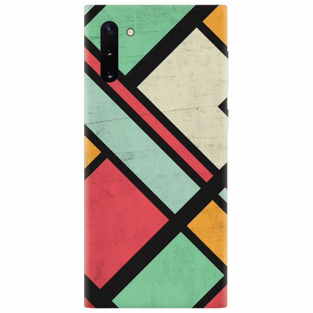 Husa silicon pentru Samsung Galaxy Note 10, Retro Grunge