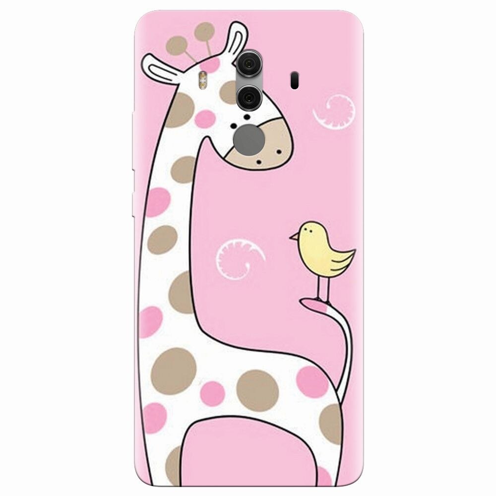 Husa silicon pentru Huawei Mate 10 Pro, Cute Giraffe