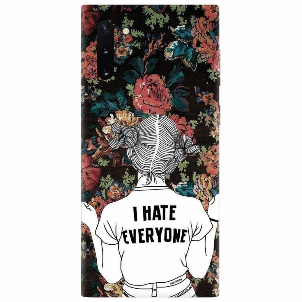 Husa silicon pentru Samsung Galaxy Note 10, I Hate Everyone