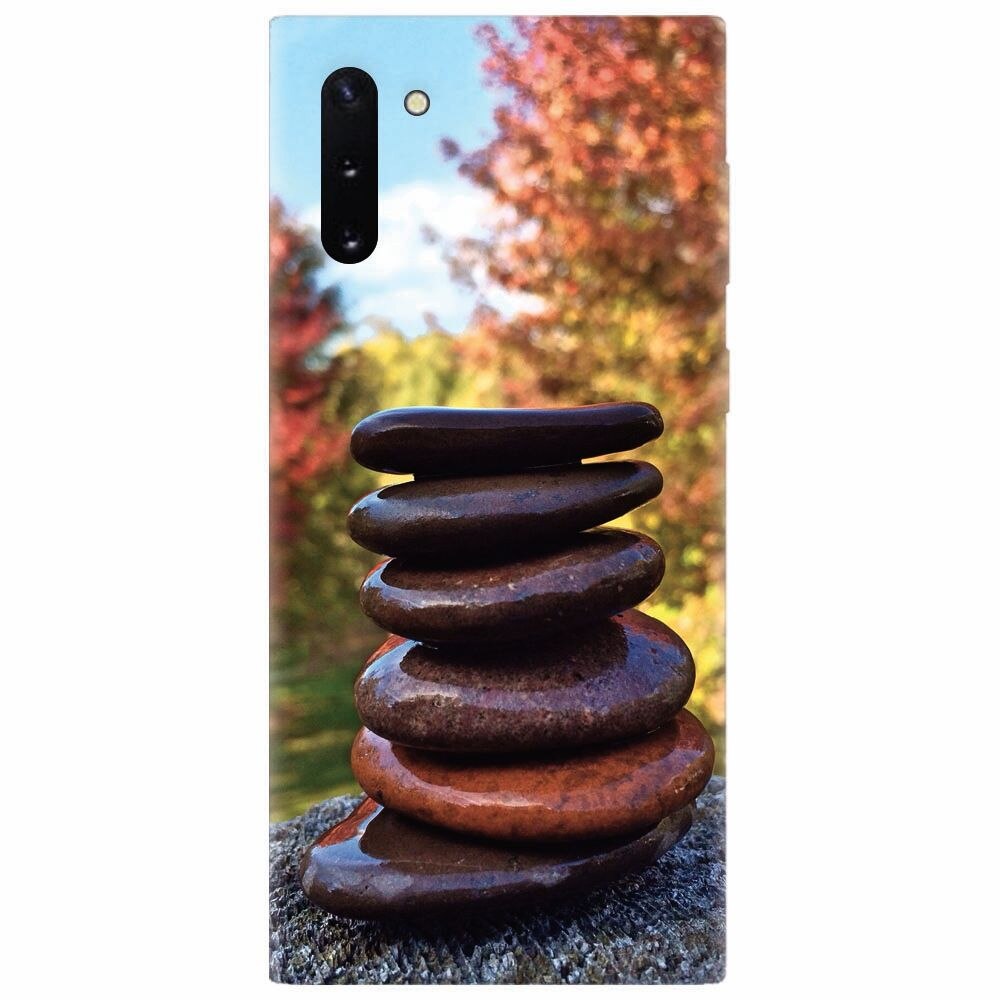 Husa silicon pentru Samsung Galaxy Note 10, Stacking Stones
