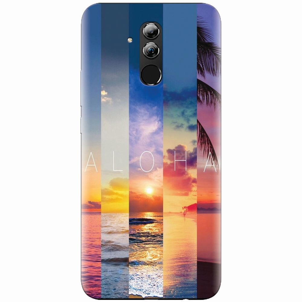 Husa silicon pentru Huawei Mate 20 Lite, Aloha Summer Stripes