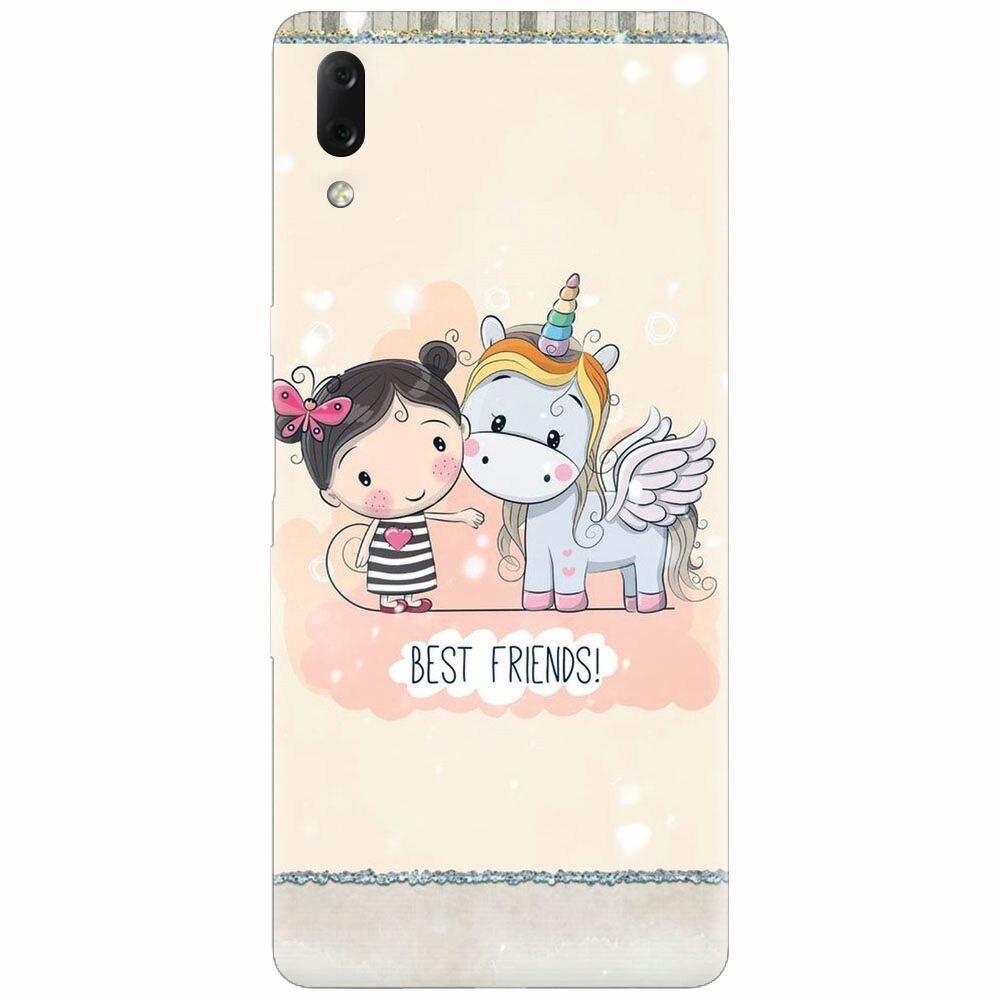 Husa silicon pentru Sony Xperia L3, Best Friends