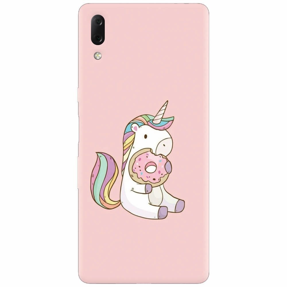 Husa silicon pentru Sony Xperia L3, Unicorn Donuts
