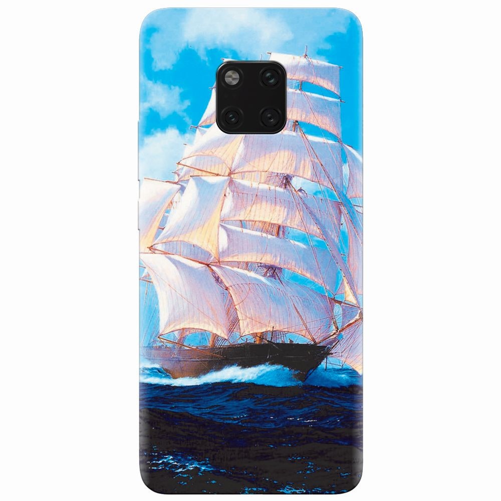 Husa silicon pentru Huawei Mate 20 Pro, Attractive Art Of Ships