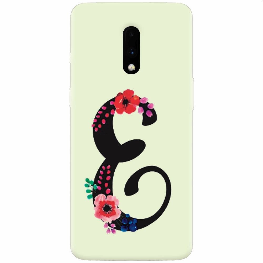 Husa silicon pentru OnePlus 7, Litera E