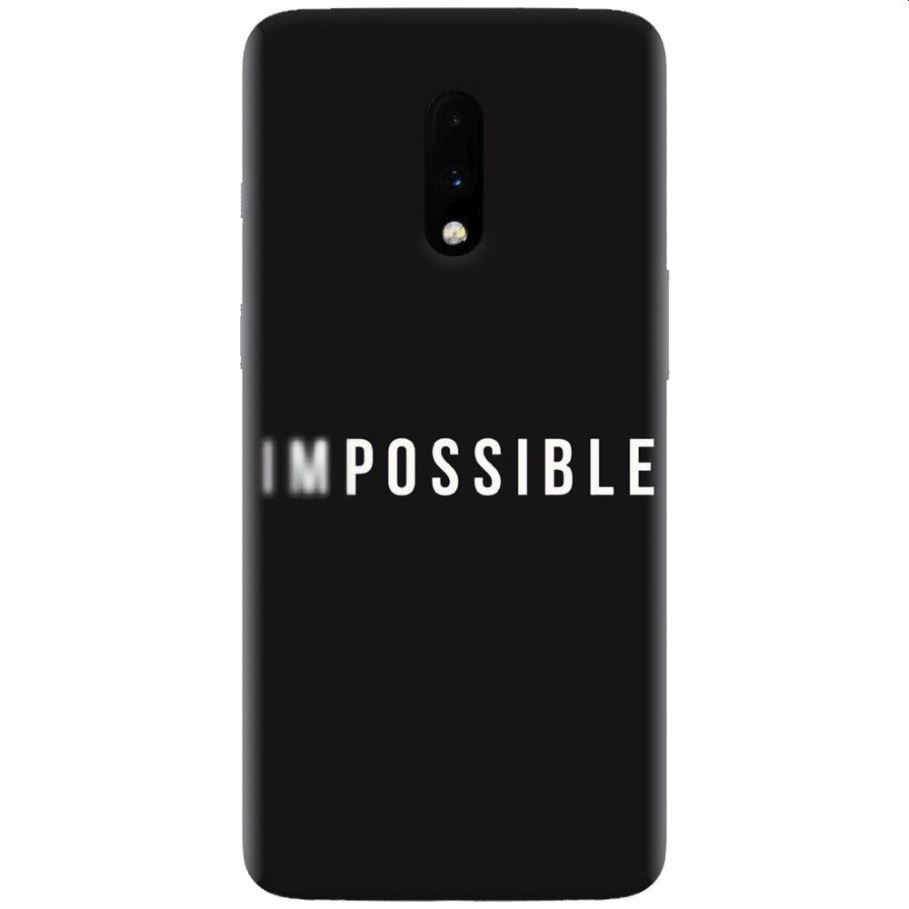 Husa silicon pentru OnePlus 7, Impossible