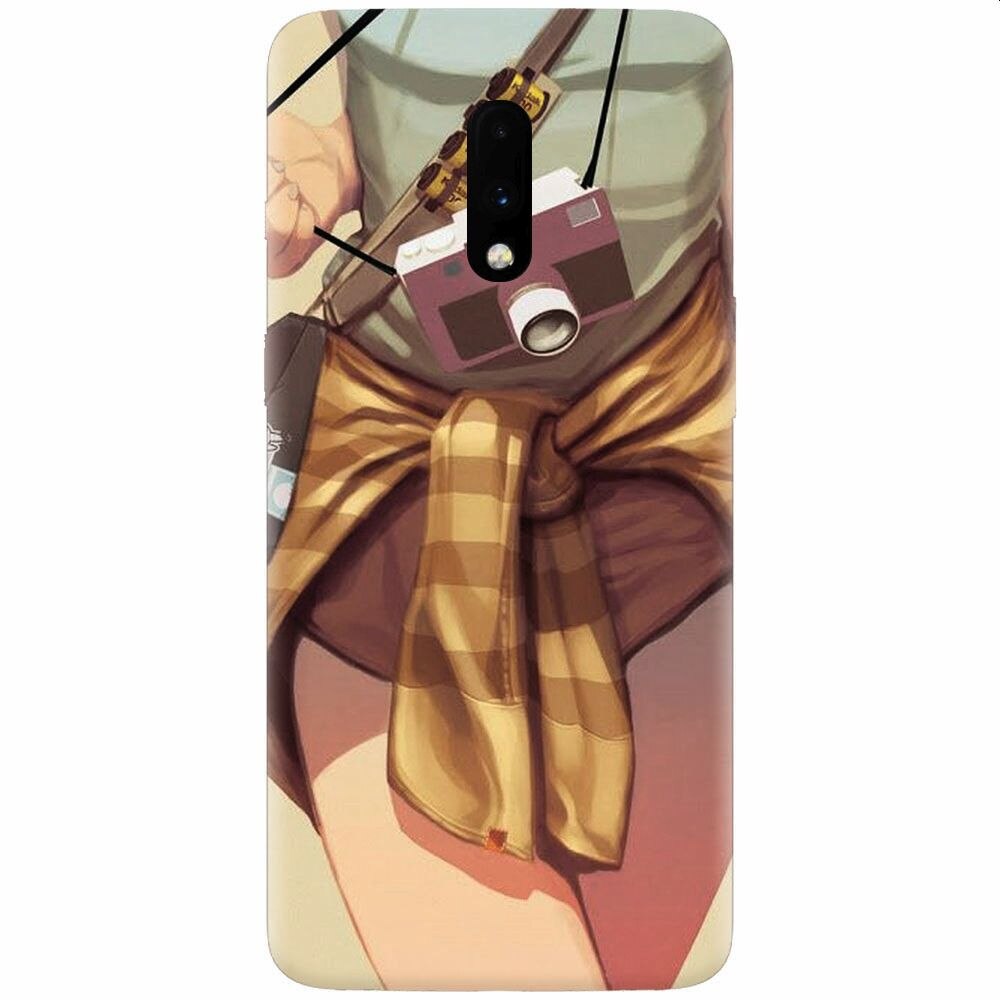 Husa silicon pentru OnePlus 7, Photograph Girl