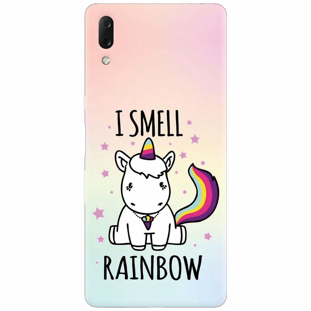 Husa silicon pentru Sony Xperia L3, I Smell Rainbow