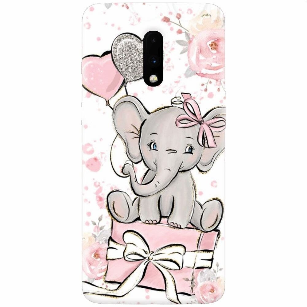 Husa silicon pentru OnePlus 7, Elefant