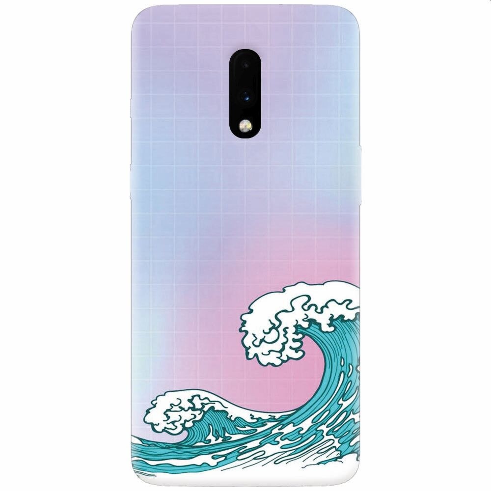 Husa silicon pentru OnePlus 7, Waves