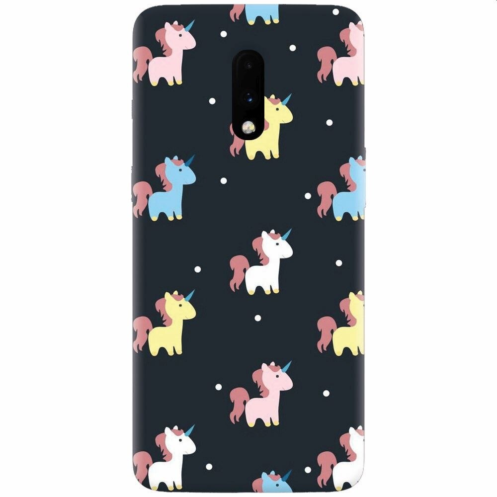 Husa silicon pentru OnePlus 7, Unicorns