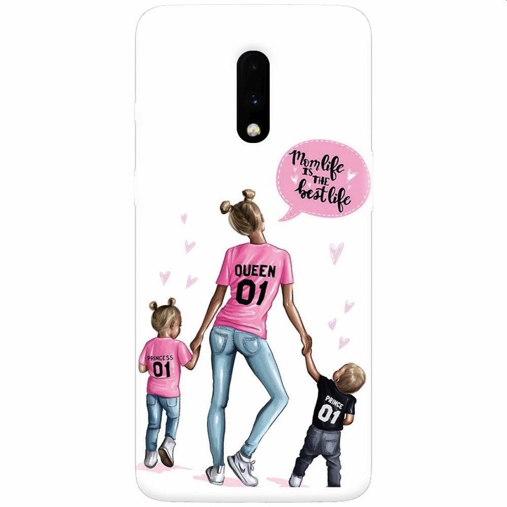 Силиконов кейс за OnePlus 7, Mom Life