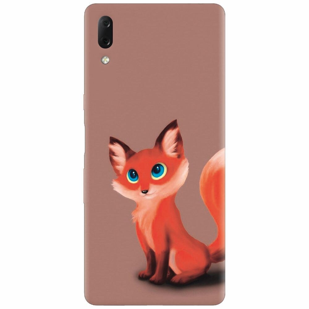 Husa silicon pentru Sony Xperia L3, Fox Cartoon Animal And