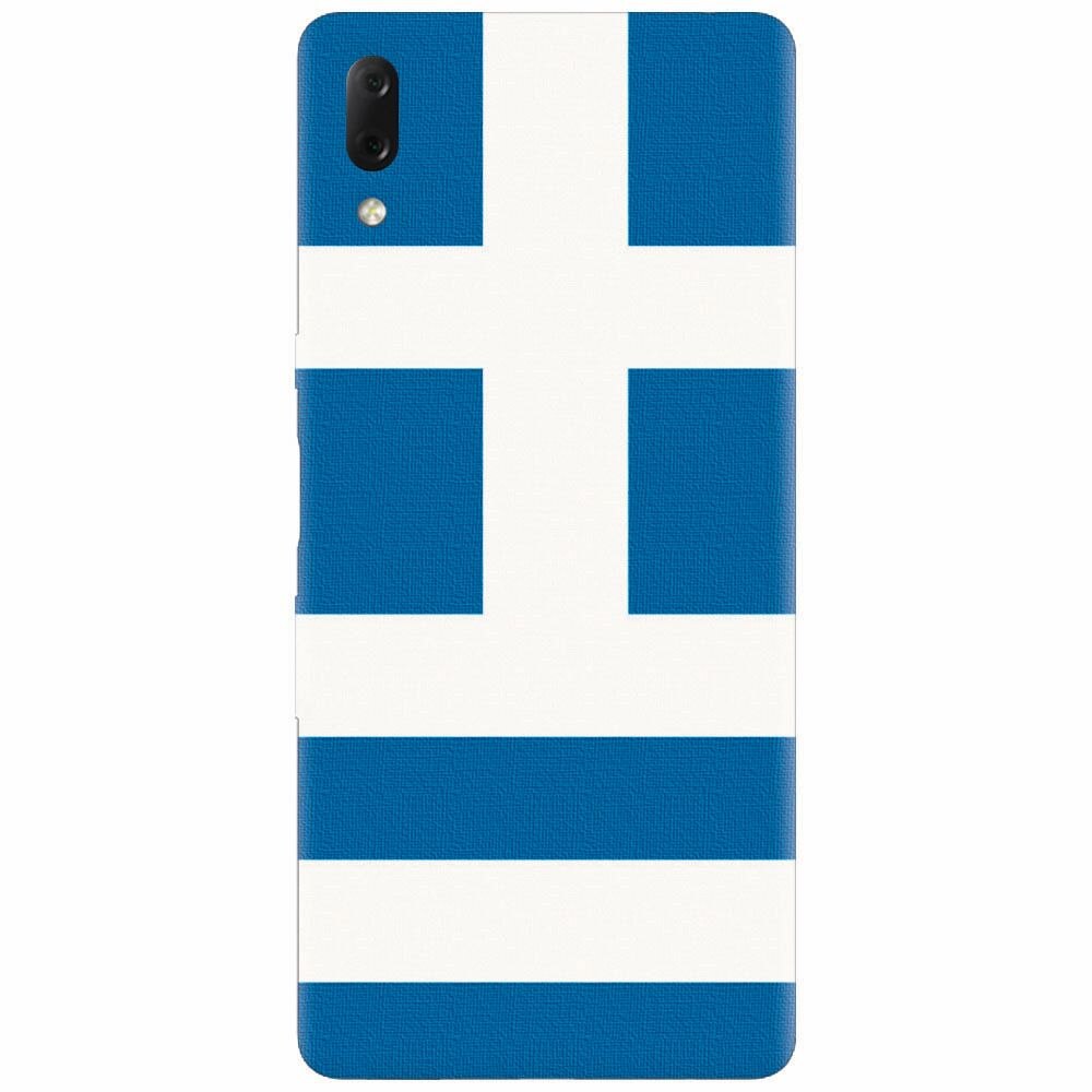 Husa silicon pentru Sony Xperia L3, Greece Flag