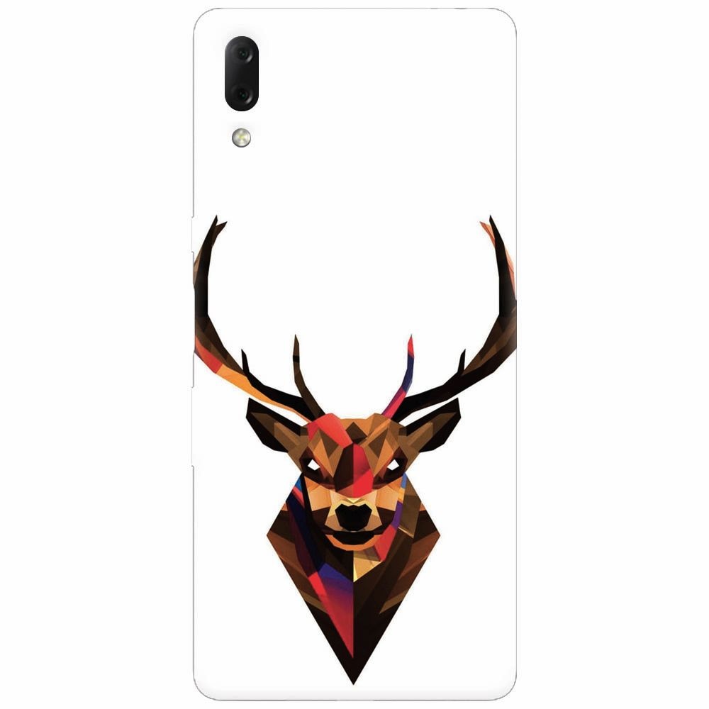 Husa silicon pentru Sony Xperia L3, Geometric Tibetan Antelope