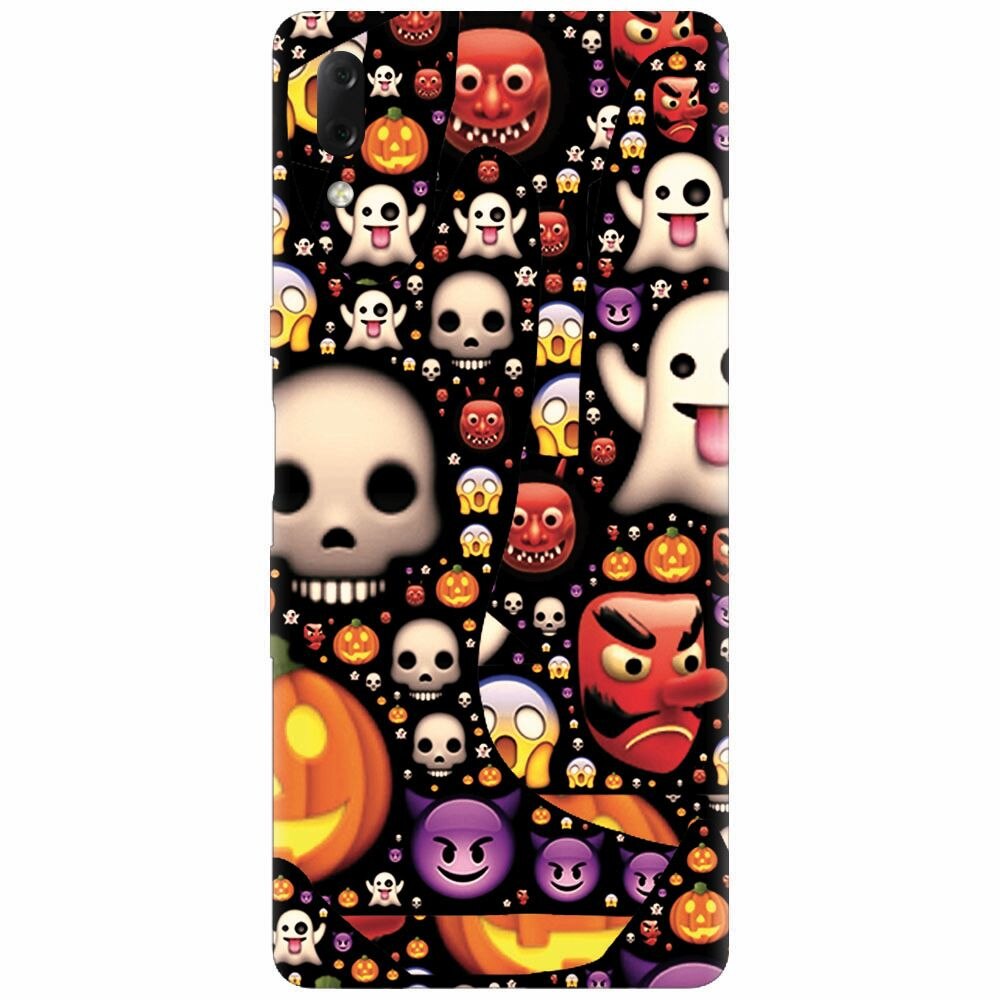 Husa silicon pentru Sony Xperia L3, Emoji Mess