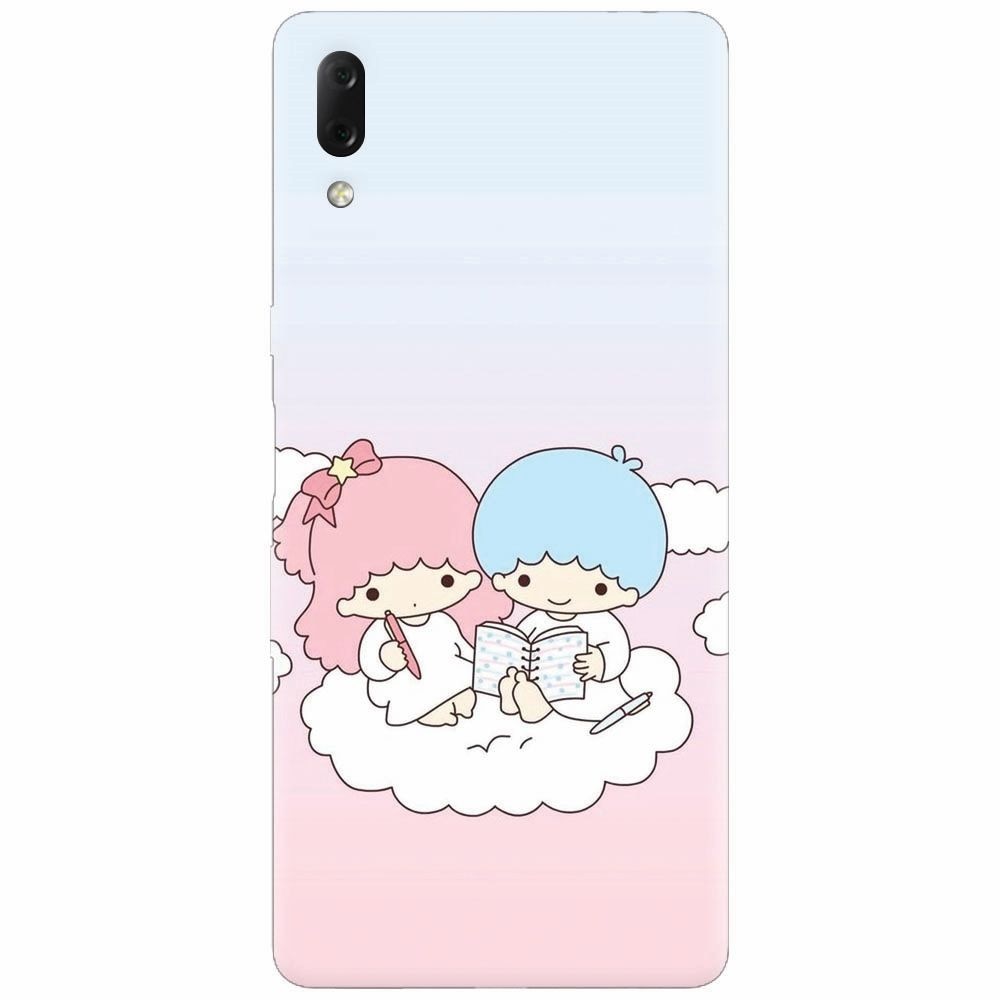 Husa silicon pentru Sony Xperia L3, Little Twins On Cloud