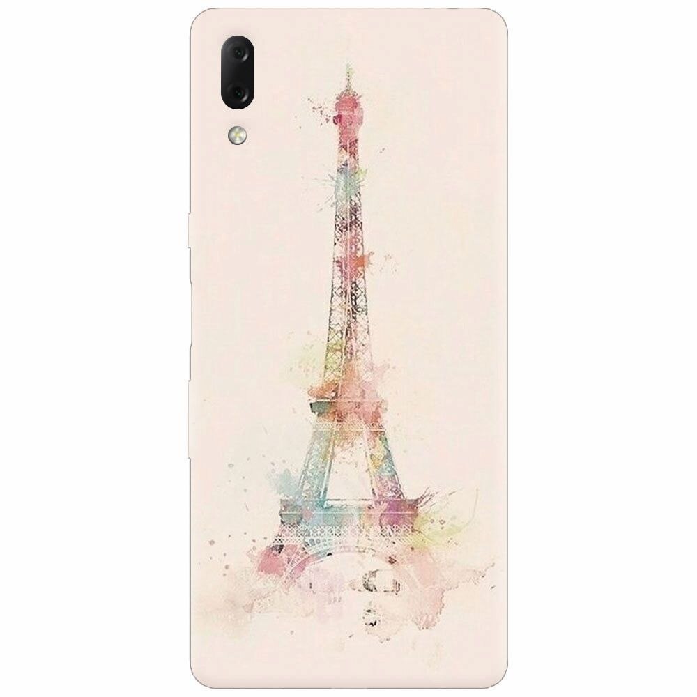 Husa silicon pentru Sony Xperia L3, Eiffel Tower 001