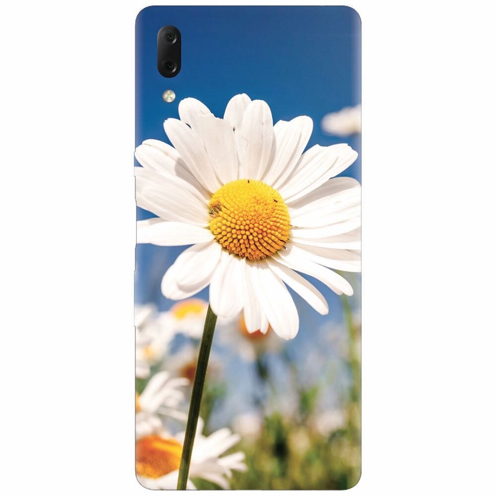 Husa silicon pentru Sony Xperia L3, Daisies Field Flowers