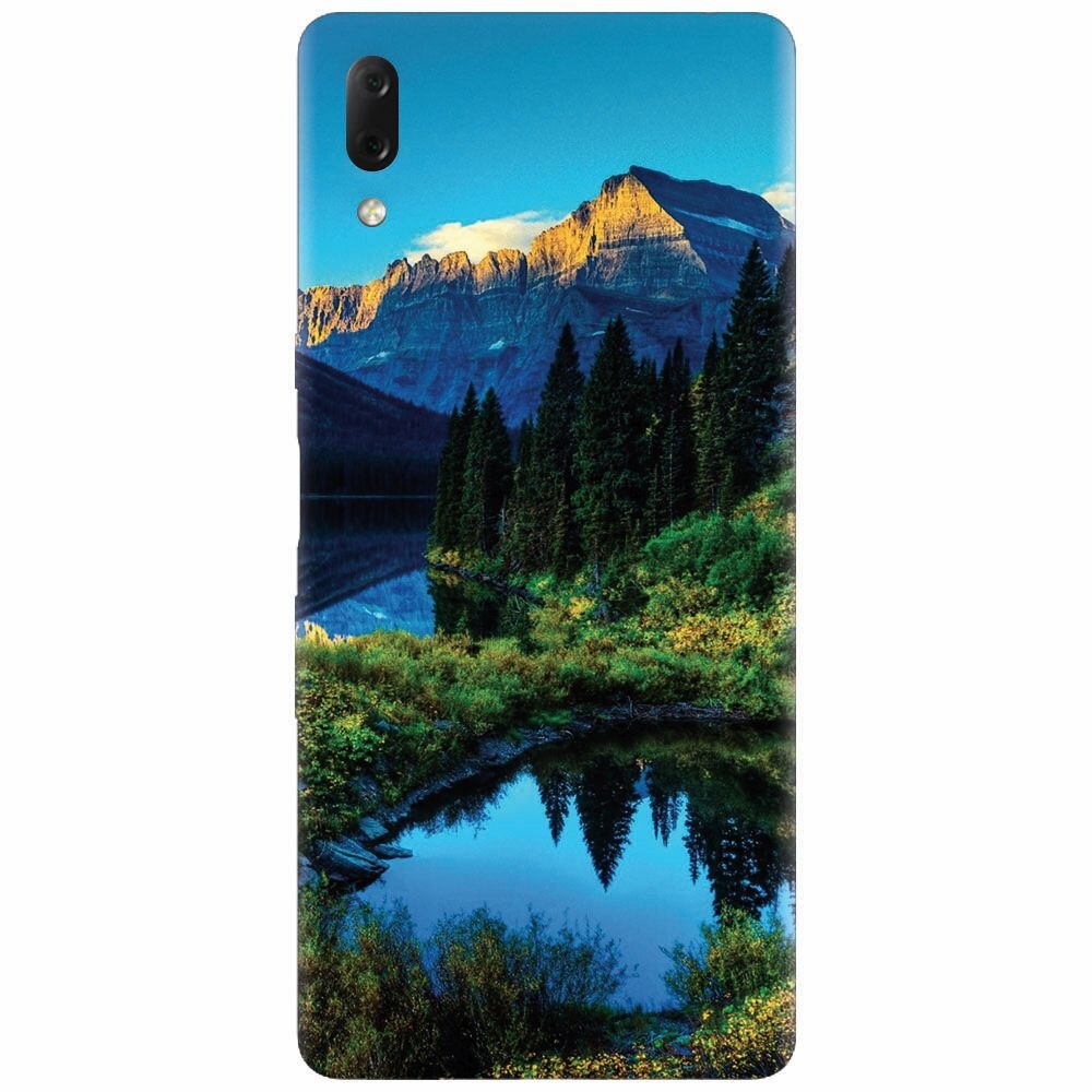 Husa silicon pentru Sony Xperia L3, HDR Mountains Lake