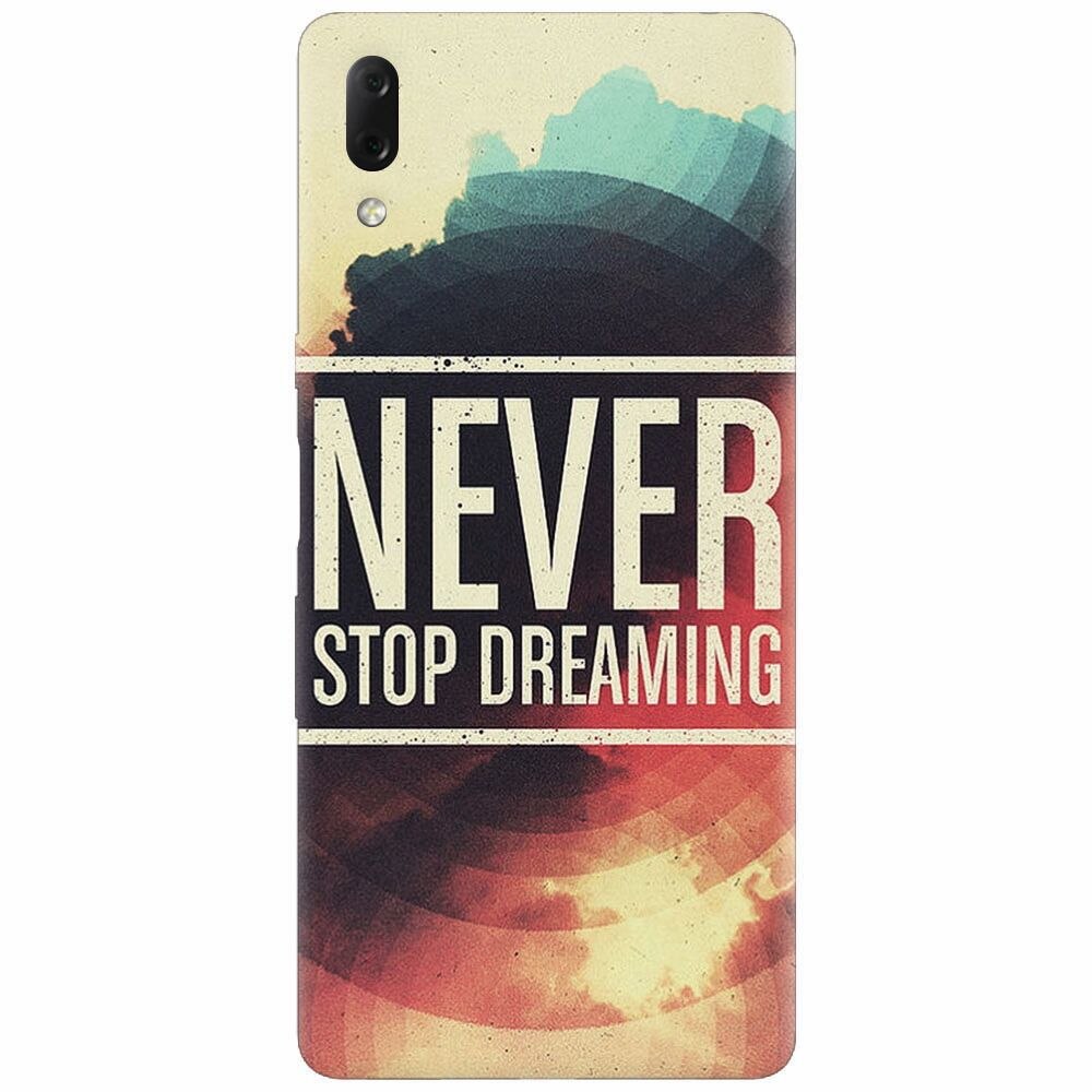 Husa silicon pentru Sony Xperia L3, Never Stop Dreaming
