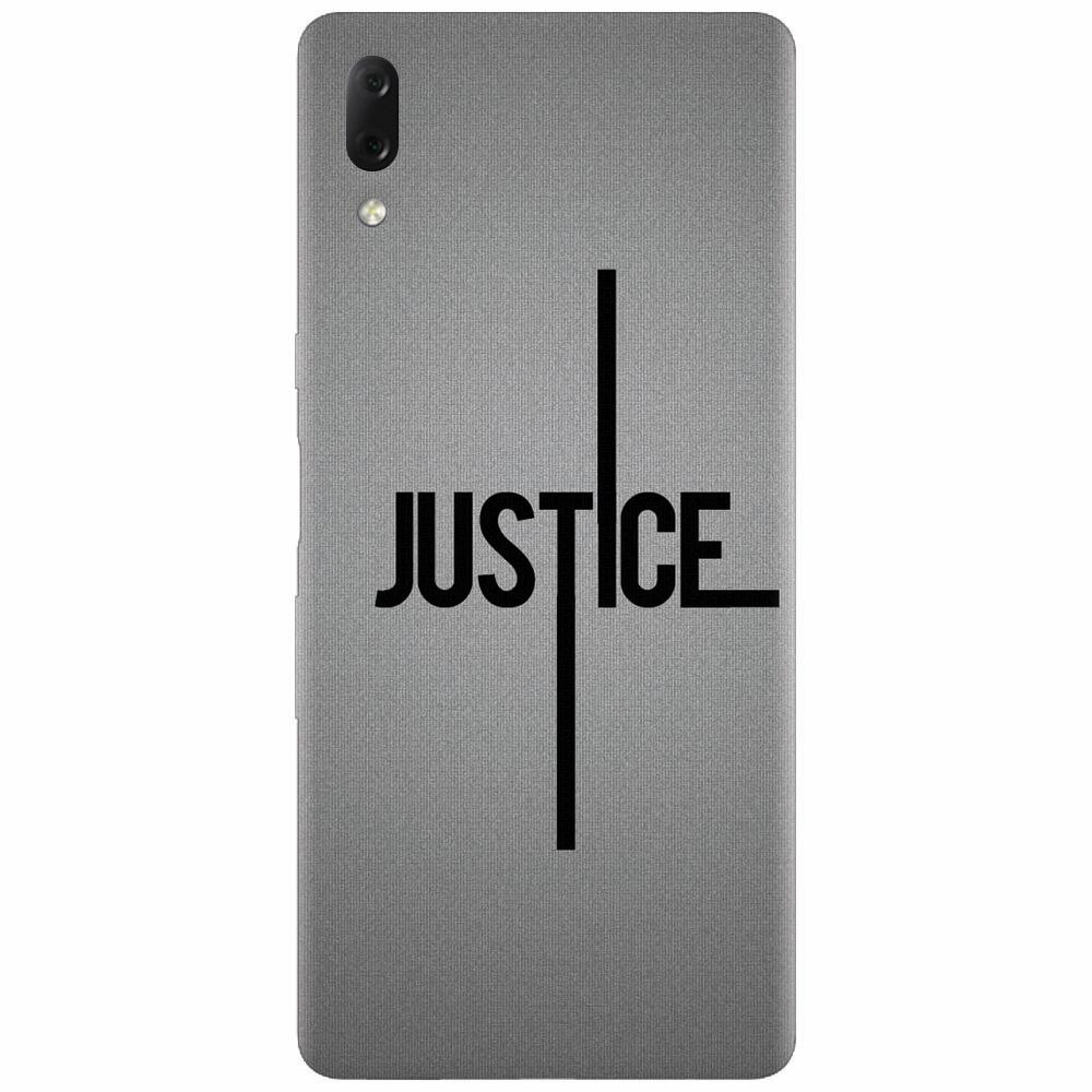 Husa silicon pentru Sony Xperia L3, Amir Justice Minimalistic Nubheebuccus Text