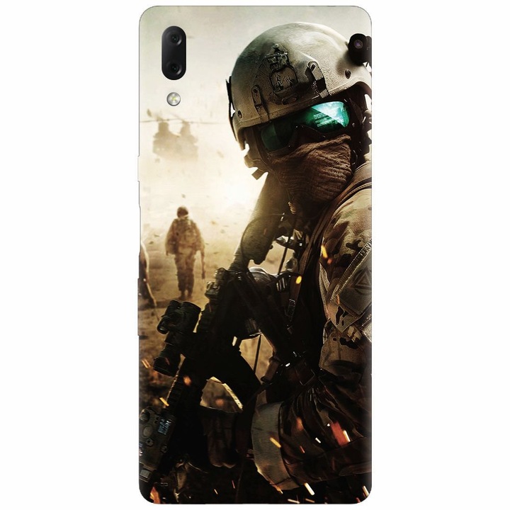 Szilikon tok Sony Xperia L3, Battlefield telefonhoz
