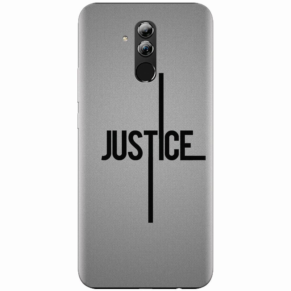 Husa silicon pentru Huawei Mate 20 Lite, Amir Justice Minimalistic Nubheebuccus Text