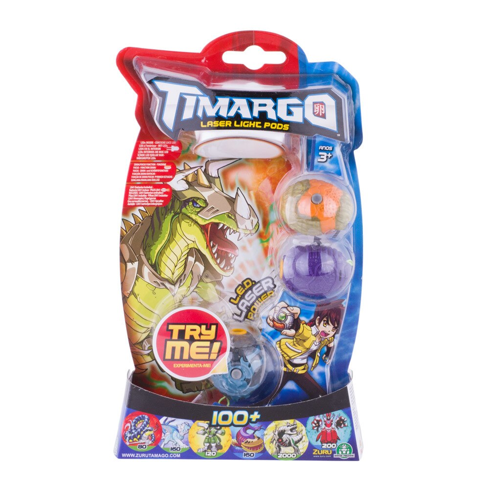 Set 3 lasere Giochi preziosi, Timargo, forme-dinozaur verde deschis