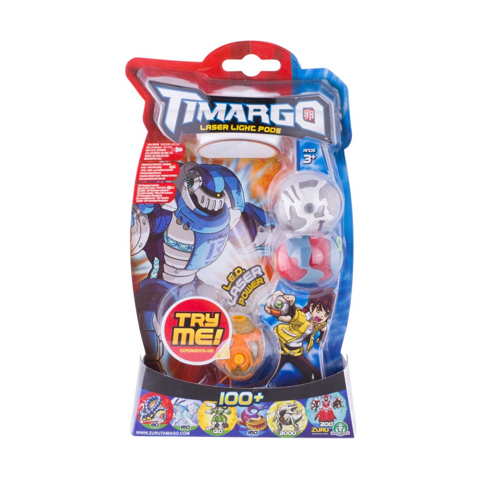 Set 3 lasere Giochi preziosi, Timargo, robot metalic albastru