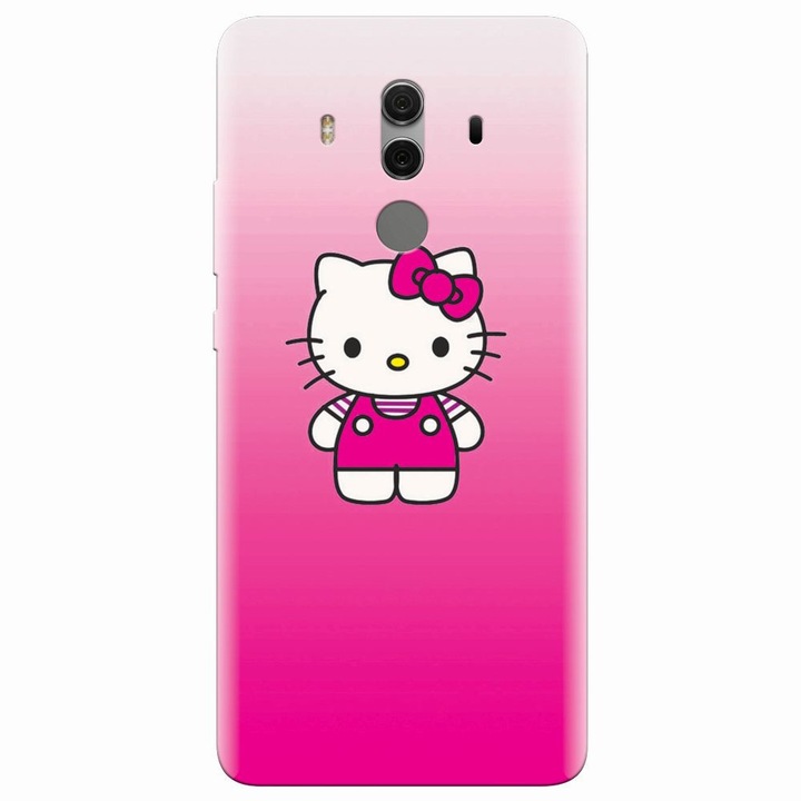 Силиконов кейс съвместим с Huawei Mate 10 Pro, Cute Pink Catty